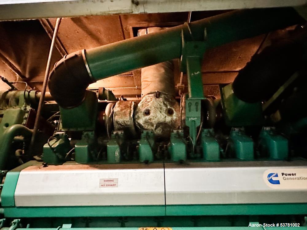 Used Cummins 1100CGMA 1.1MW Natural Gas Generator – QSV-81G Engine, Stamford AVK